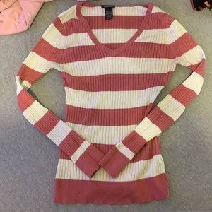 Pink and white sweater. Rue21 size Medium